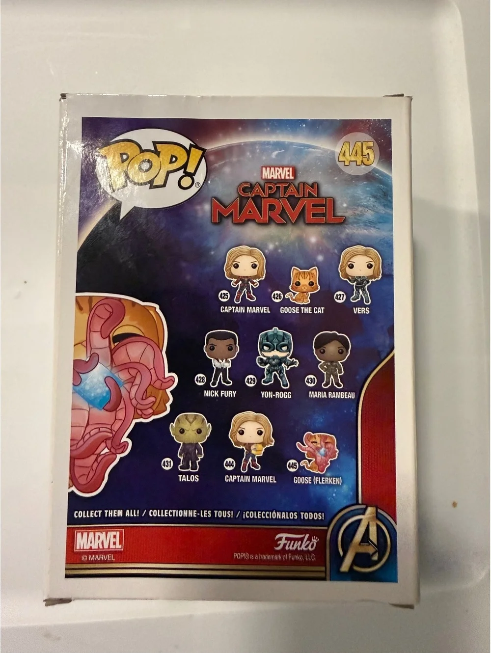 Funko Pop! Goose (Flerken) Chase #445 Captain Marvel Vinyl Figure